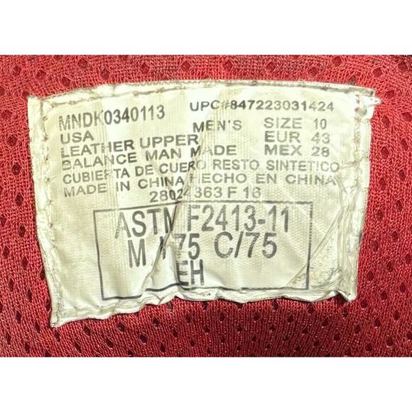 DICKIES Brown Leather Steel Toe Work Boots Men’s Sz 10 - Picture 5 of 8